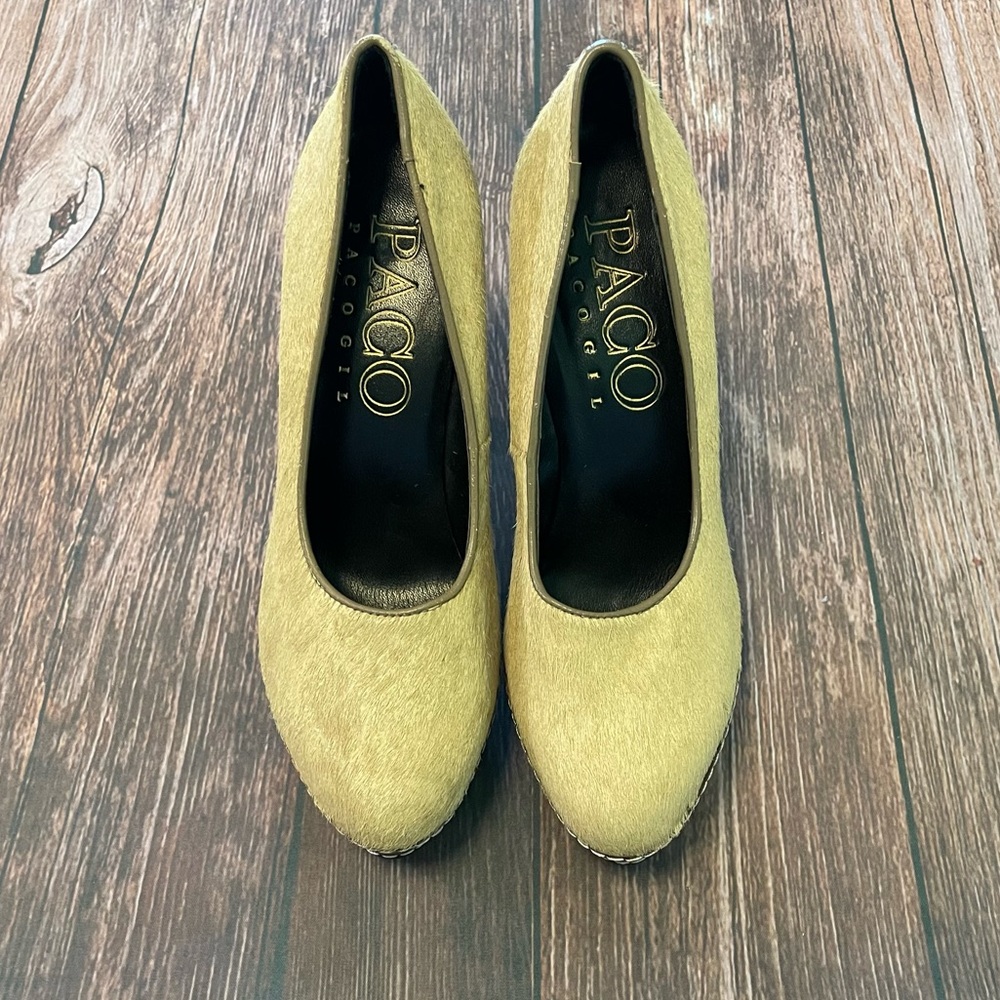 Paco Gil Fur Heels Size 6.5